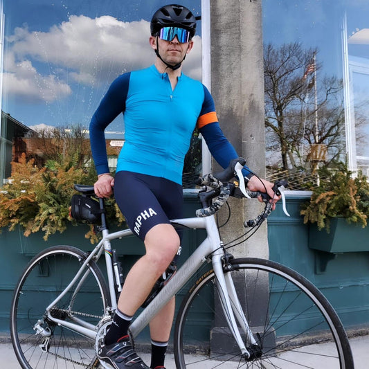 Blue Cycling Sunglasses