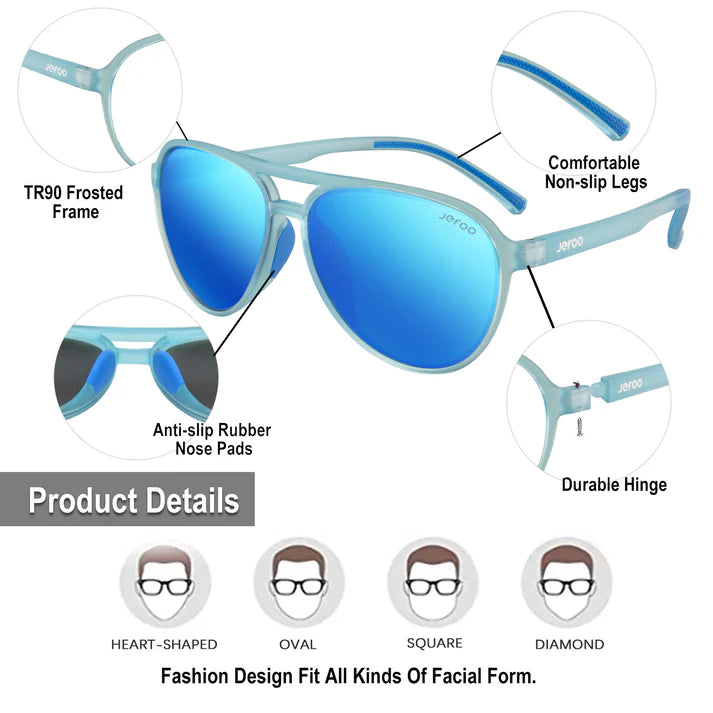 Advantages-of-JEFOO-Chic-Aviator-Sunglasses-Sky-Blue-JF119