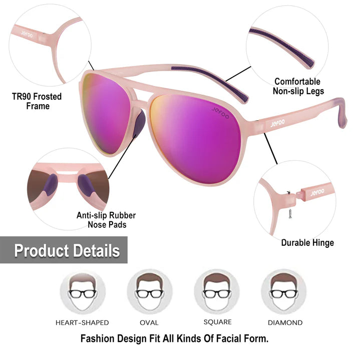 Cute Aviator Sunglasses · Barbie Pink JF119