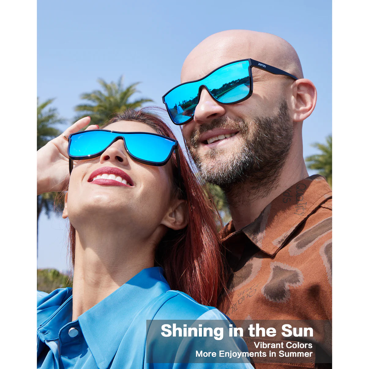 Couple-Wearing-Cool-One-Lens-Sunglasses-Glacier-Blue