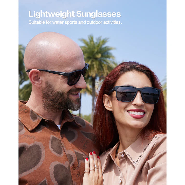 Couple-Wearing-Fishing-Sunglasses-For-Men-And-Women-Matte-Black-JF139