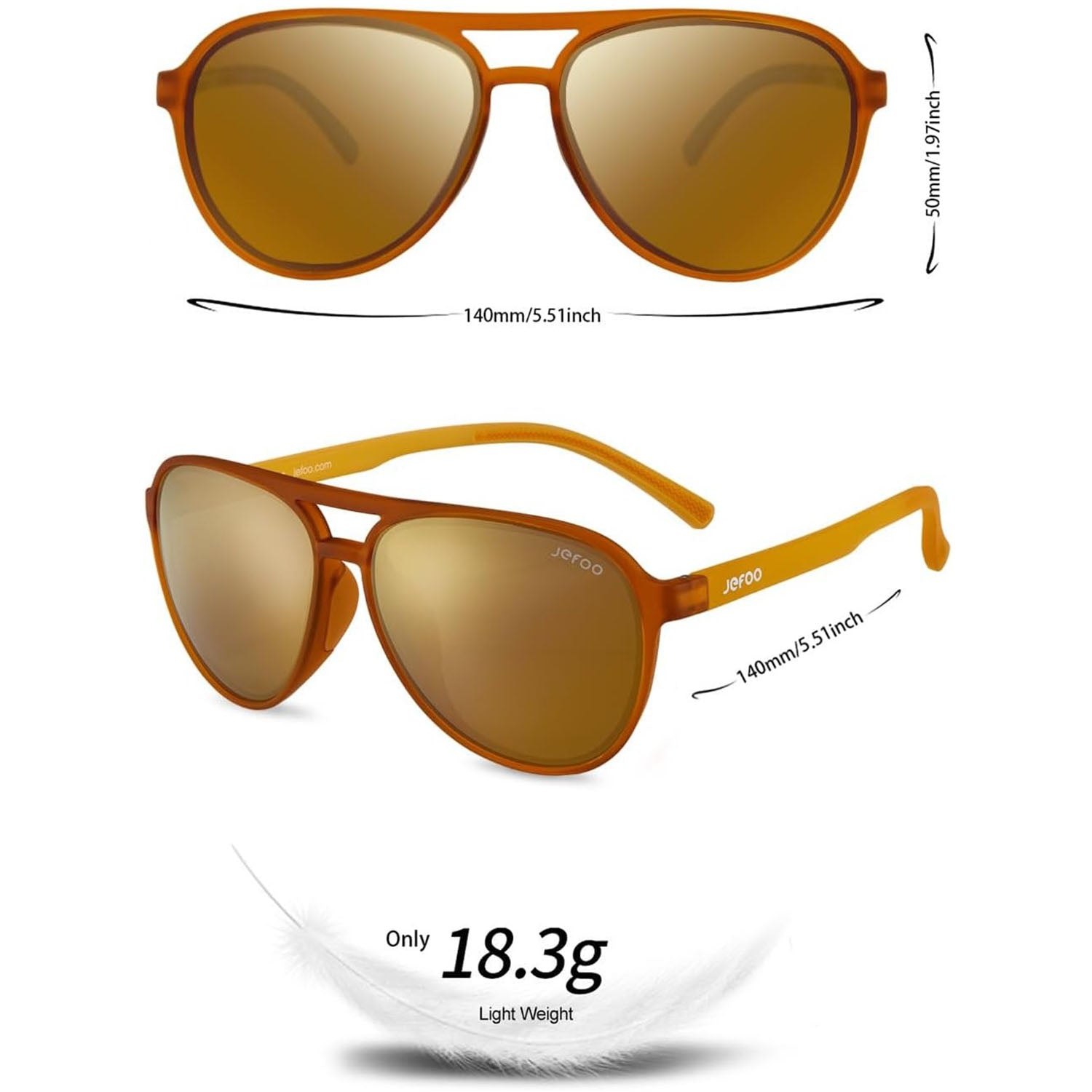 Fashionable-Aviator-Sunglasses-Yellow-Amber