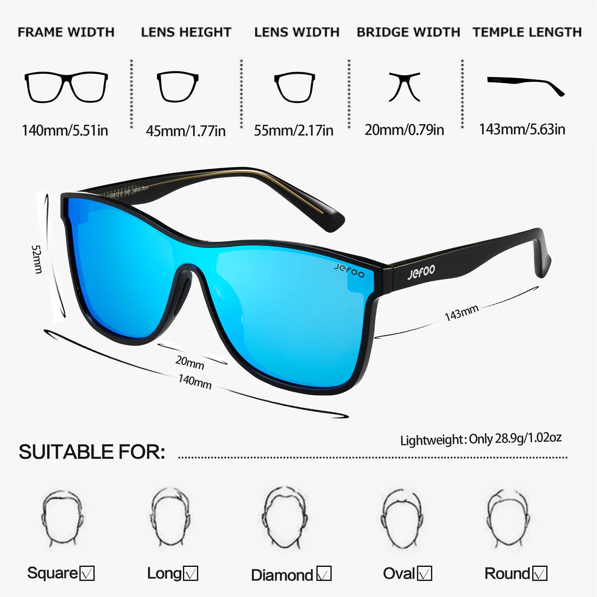 JEFOO-Cool-One-Lens-Sunglasses-Glacier-Blue