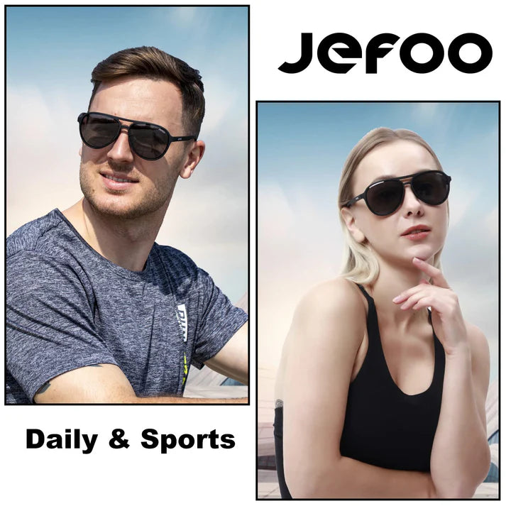 JEFOO-Sports-Aviator-Sunglasses-Black-JF119