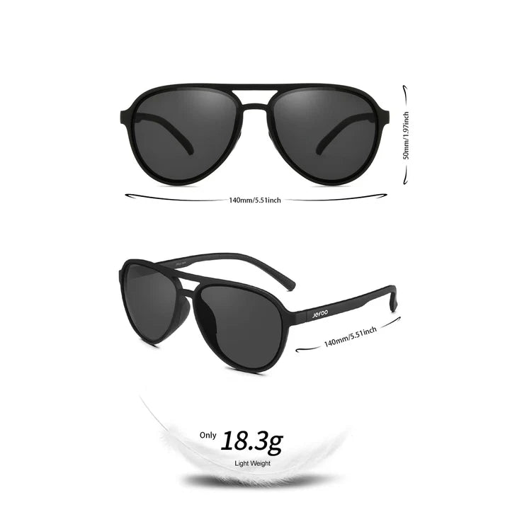 JEFOO-Sports-Aviator-Sunglasses-Black