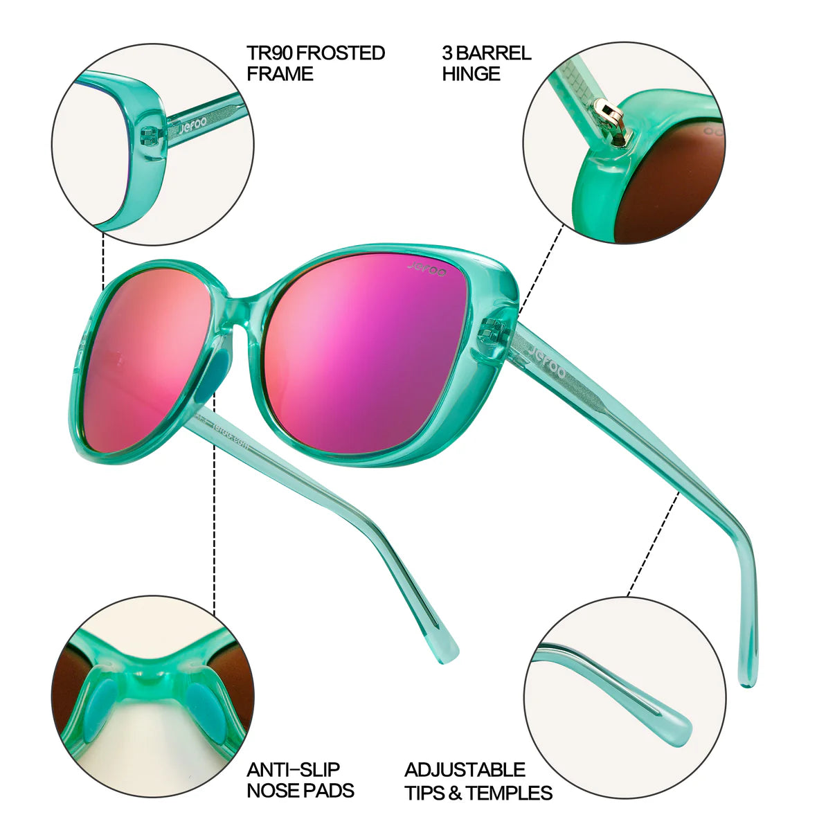 JEFOO-Sports-Square-Sunglasses-Crystal-Mint