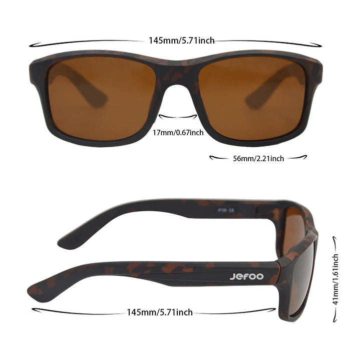JEFOO-Water-Sports-Floating-Sunglasses-Brown-JF129