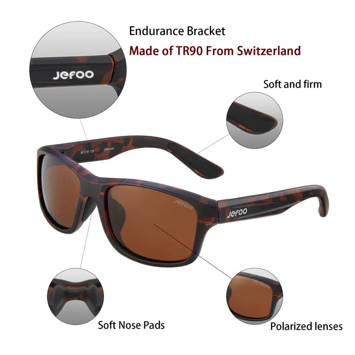 JEFOO-Water-Sports-Floating-Sunglasses-Brown