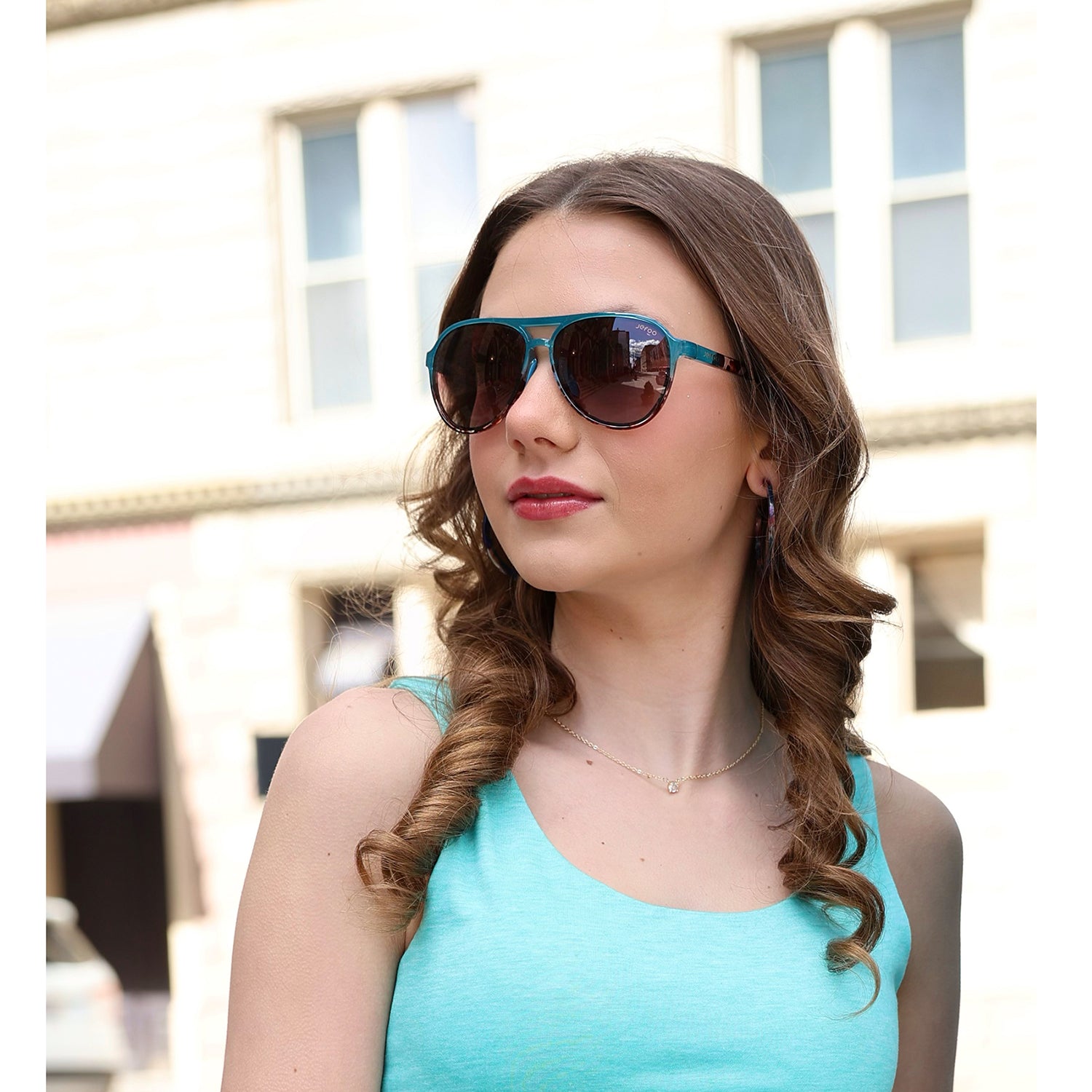 Vintage Aviator Sunglasses · Blue Agate