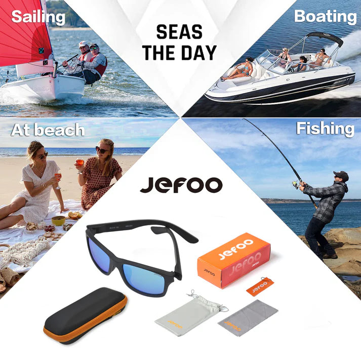 Wearing-Fishing-Floating-Sunglasses-Ice-Blue-JF129-for-Traveling